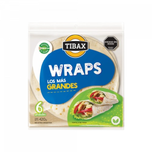 Tortilla Tibax 25 cm x 72 uds