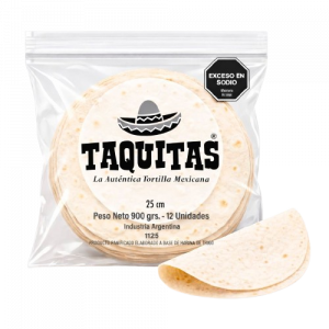 Tortillas TAQUITAS 25 cm (7 pack x 12 uds)