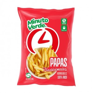 Papas Prefritas 11 Mm 4 X 2,5 Kg - Minuto Verde