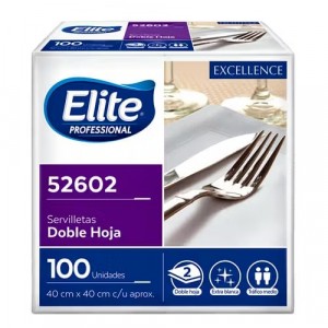 SERVILLETA MANTEL 2 H 40x40CM 100 UN