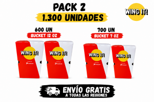 PACK 2 WING IT 1.300 UNIDADES