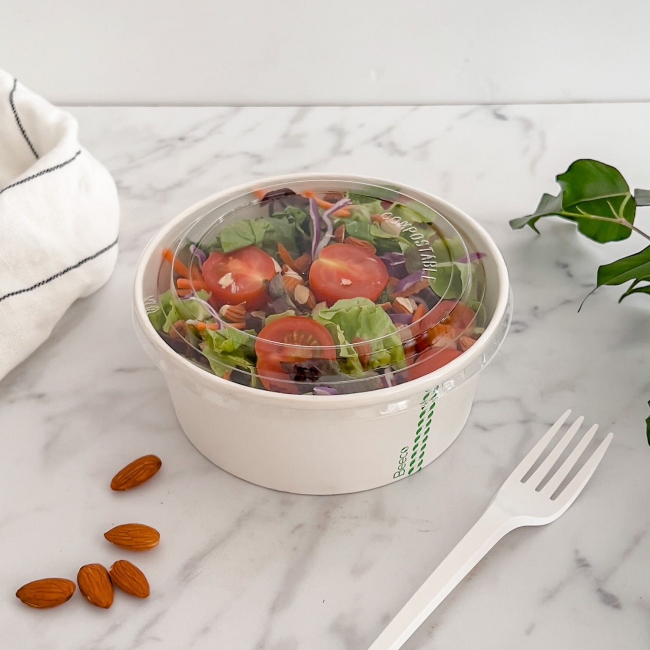 Bowl Kraft + Tapa 750cc - Compost