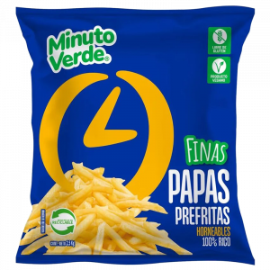 Papas Prefritas 7 Mm 4 X 2,5 Kg, Minuto Verde