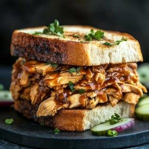 POLLO DESMECHADO TERIYAKI