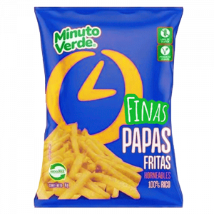 MIVE0001 - PAPAS PREFRITAS MINUTO VERDE 7 MM 4 X 2,5 KG