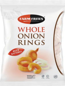 Onion Rings Beer Battered 1 kg — Farm Frites.