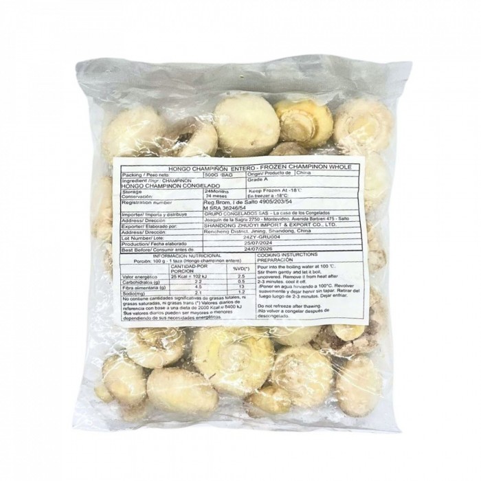 Hongo Champiñón - Bolsas de 500 g
